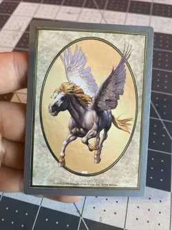 Vintage 1998 MTG Unglued Pegasus Token (1) - Image 1
