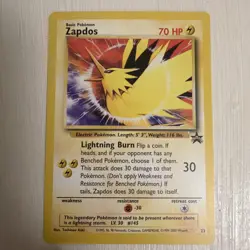 Pokemon TCG Zapdos Wizards Black Star Promos, 23 Regular Promo - Image 1