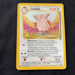 Clefable - 5/130 - Holo Rare - Unlimited Edition, English Pokemon Base Set - Image 1