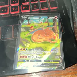 Pokemon TCG Charizard V Promo Holo Basic Dragon 220 HP SWSH260 Sword & Shield - Image 1