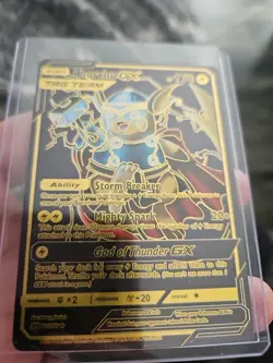Pokemon Thor I Horchu Tag Team Pikachu And Thor GX Black Foil Fan Art Collect - Image 5