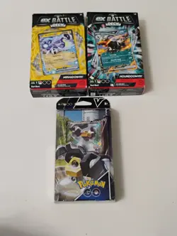 Pokemon Sealed Houndoom Ex/Miraidon Ex/Melmetal V Battle Decks - Image 1