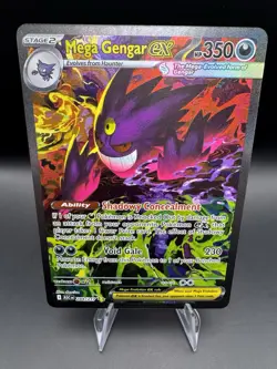 Mega Gengar EX SIR 284/217 Pokemon Ascended Heroes Ultra Rare Holo Near Mint - Image 1