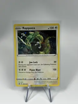 Pokemon TCG Rayquaza SWSH029 Cosmos Black Star Promo NM with SWIRL - Image 1