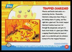 1999 Topps: Pokemon The Movie Edition, Pikachu's Vacation TRAPPED CHARIZARD #51 - Image 2