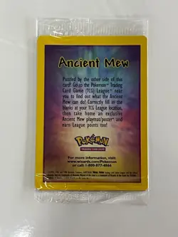 SEALED Ancient Mew 1999 Pokemon Movie Original Promo Packaging Double Holo Foil - Image 2