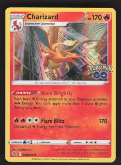 Charizard 010/078 Pokemon TCG Pokemon GO NM - Image 1