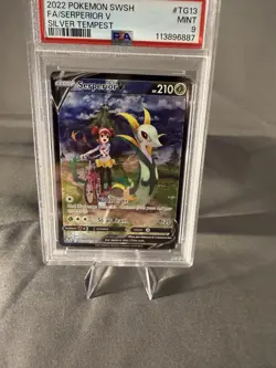 Pokemon Serperior V Full Art Holo Ultra Rare TG13/TG30 Silver Tempest PSA 9 2022 - Image 1