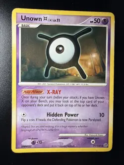 FREE SHIPPING Unown [X] 71/132 Pokemon Secret Wonders Uncommon 2007 - Image 1