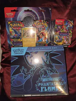 Pokemon Mega Evolution Phantasmal Flames Bundle Sealed Etb/booster Bundle - Image 1