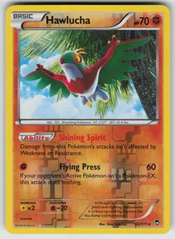 Hawlucha Reverse Holo Holo Rare XY - Furious Fists 63/111 Pokemon - Image 1