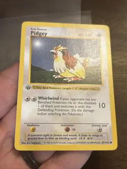 Pidgey 057/102 Base Set Shadowless 1st Edition Regular Vintage Wotc Pokemon - Image 2