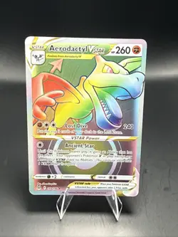 Pokemon Aerodactyl VSTAR (Secret) 199/196 Swsh11: Lost Origin Holo - Image 2