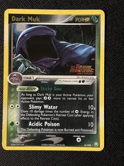 Pokemon Dark Muk Ex Team Rocket Returns Reverse Holo Rare 16/109 - Image 1