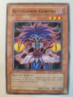 (LP) Reptilianne Gorgon SOVR-EN020 1st Edition YuGiOh MUST BUY 2+ BULK DISCOUNT - Image 1
