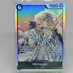 One Piece TCG English OP11-092 Helmeppo SR Foil Black RARE - Image 1