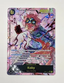One Piece CCG Koby Secret Rare Alternate Art OP11-119 Mint Pack Fresh - Image 1