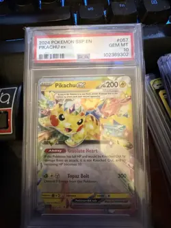 Pokemon Pikachu TCG EX Surging Sparks Card 57/191 Mint Condition - Image 1