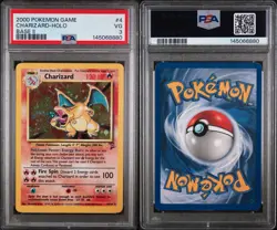 2000 Charizard Base Set 2 Holo PSA 3 Authenticated #4 Pokemon TCG Rare Card - Image 1