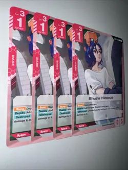 Gundam TCG GD02-126 Shuji’s Hideout X4 Playset Card Game CCG English - Image 2