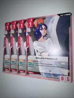 Gundam TCG GD02-126 Shuji’s Hideout X4 Playset Card Game CCG English - Image 3