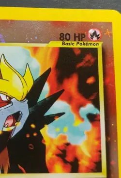 Near Mint Reverse Holographic WOTC Black Star Promotional Pokemon Card Entei #34 - Image 5