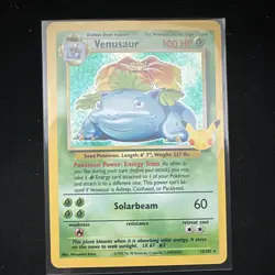 Pokemon Venusaur Pokemon Celebrations 15/102 Holo Rare Card 100HP English - Image 1