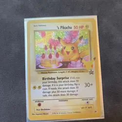 Pikachu Birthday Surprise #24 Classic Collectible Card Mint Condition 1995 Promo - Image 1