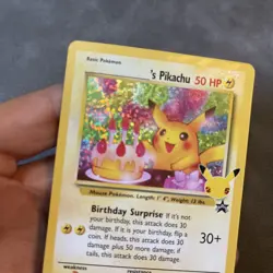 Pikachu Birthday Surprise #24 Classic Collectible Card Mint Condition 1995 Promo - Image 4