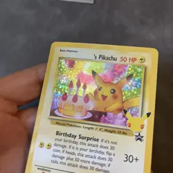 Pikachu Birthday Surprise #24 Classic Collectible Card Mint Condition 1995 Promo - Image 5