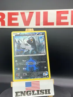 Team Aqua's Poochyena 16/34 Pokemon Double Crisis XY Reverse Holo Common Card HP - Image 1