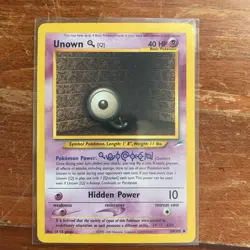 Unown Q 59/105 Neo Destiny Unlimited Pokemon Card NM - Image 1