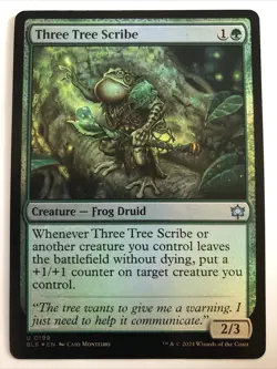 MTG Bloomburrow Three Tree Scribe Foil 0199 NM - Image 1
