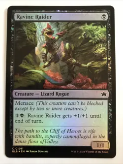 MTG Bloomburrow Ravine Raider Foil 0106 NM - Image 1