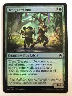 MTG Bloomburrow Treeguard Duo Foil 0200 NM - Image 1