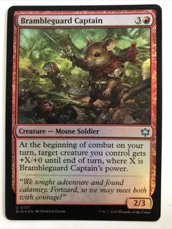 MTG Bloomburrow Brambleguard Captain Foil 0127 NM - Image 1
