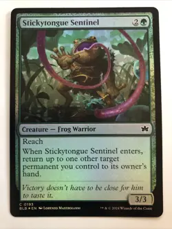 MTG Bloomburrow Stickytongue Sentinel Foil 0193 NM - Image 1