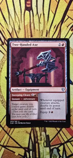 Two-Handed Axe Commander Legends: Battle for Baldur's Gate Regular Uncommon MTG - Image 1