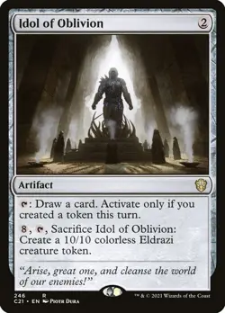 MTG - Idol of Oblivion - Commander 2021 - X1 - (LP) - - Image 1