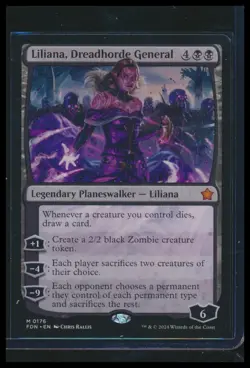 MTG-Liliana, Dreadhorde General- Foundations- Mythic Planeswalker - Image 1