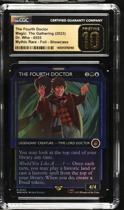 MTG The Fourth Doctor Showcase FOIL Universes Beyond: Doctor Who CGC 10 Pristine - Image 1