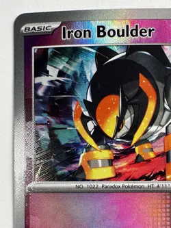 Iron Boulder 046/131 Master Ball Pattern – Prismatic Evolutions Holo Pokemon TCG - Image 2