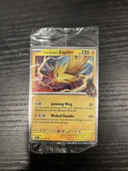 (SEALED) Team Rocket's Zapdos 070/182 Pokemon Destined Rivals GameStop Promo NM - Image 1