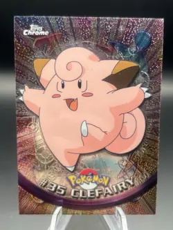 2000 Pokemon Topps Chrome Clefairy #35 Topps TV Animation Series - Image 1