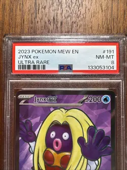 2023 Pokemon Mew En Jynx Ex Ultra Rare #191/165 PSA 8 - Image 3