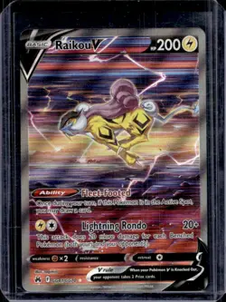 2023 Pokemon SWSH Crown Zenith Raikou V Galarian Gallery #GG41/GG70 - Image 1