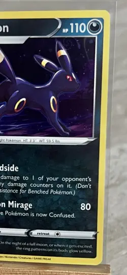 Pokemon TCG *GALAXY SWIRL* Umbreon SWSH129 Promo Holo (English) - NM - Image 2