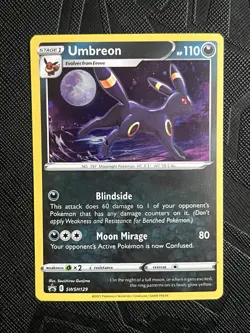 Pokemon TCG *GALAXY SWIRL* Umbreon SWSH129 Promo Holo (English) - NM - Image 4