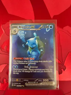 Pokemon TCG Blastoise EX Scarlet & Violet 151 Special Illustration Rare 200/165 - Image 1