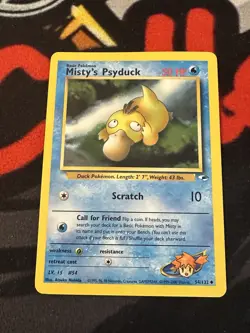 Misty's Psyduck #54/132 Pokemon Gym Heroes LP Pokemon - Image 1